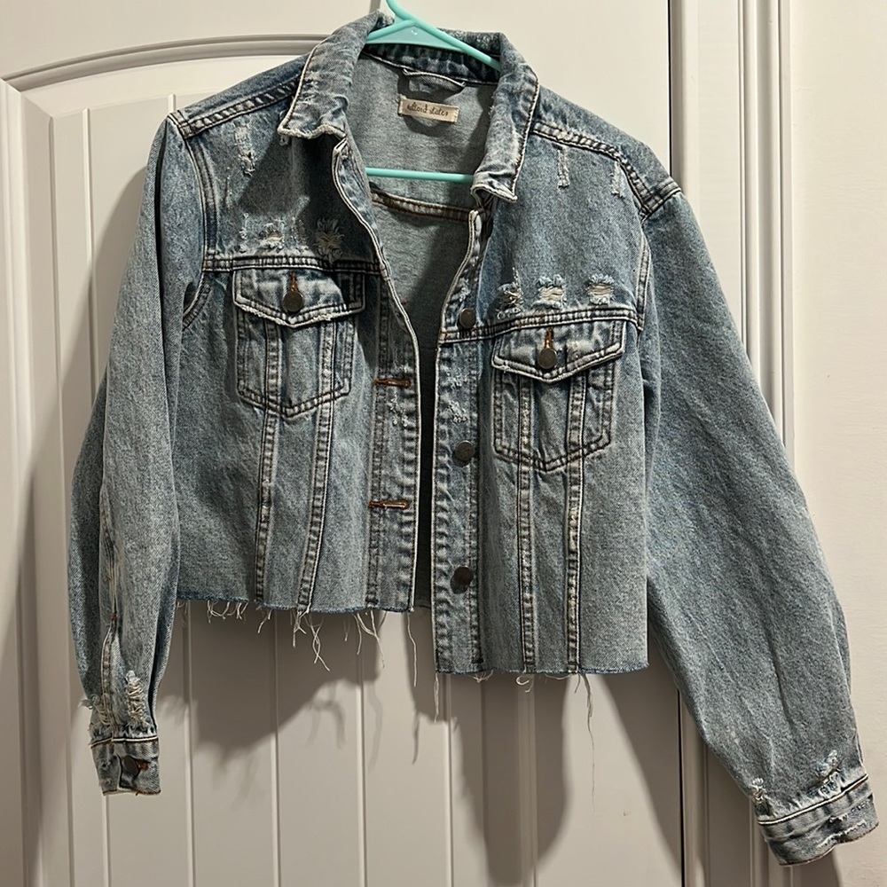 Jean jacket from Altar’d State! Never worn, just been hanging in my closet!
